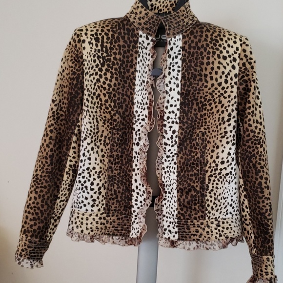 Pamela McCoy Jackets & Blazers - Pamela McCoy Leopard Print Jacket